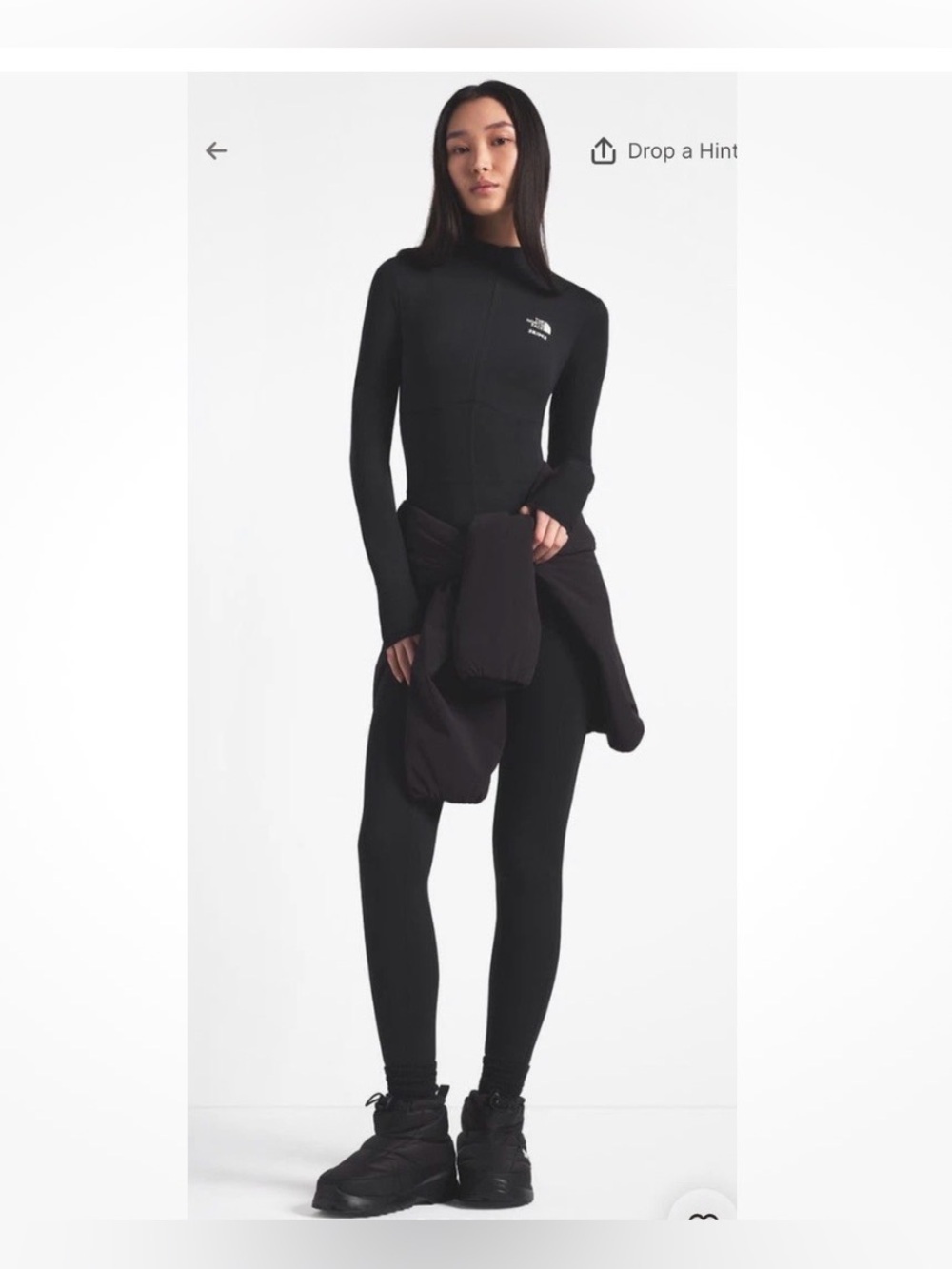 SKIMS X THE NORTH FACE Refine Bodysuit Black Onyx Small SOLD OUT
